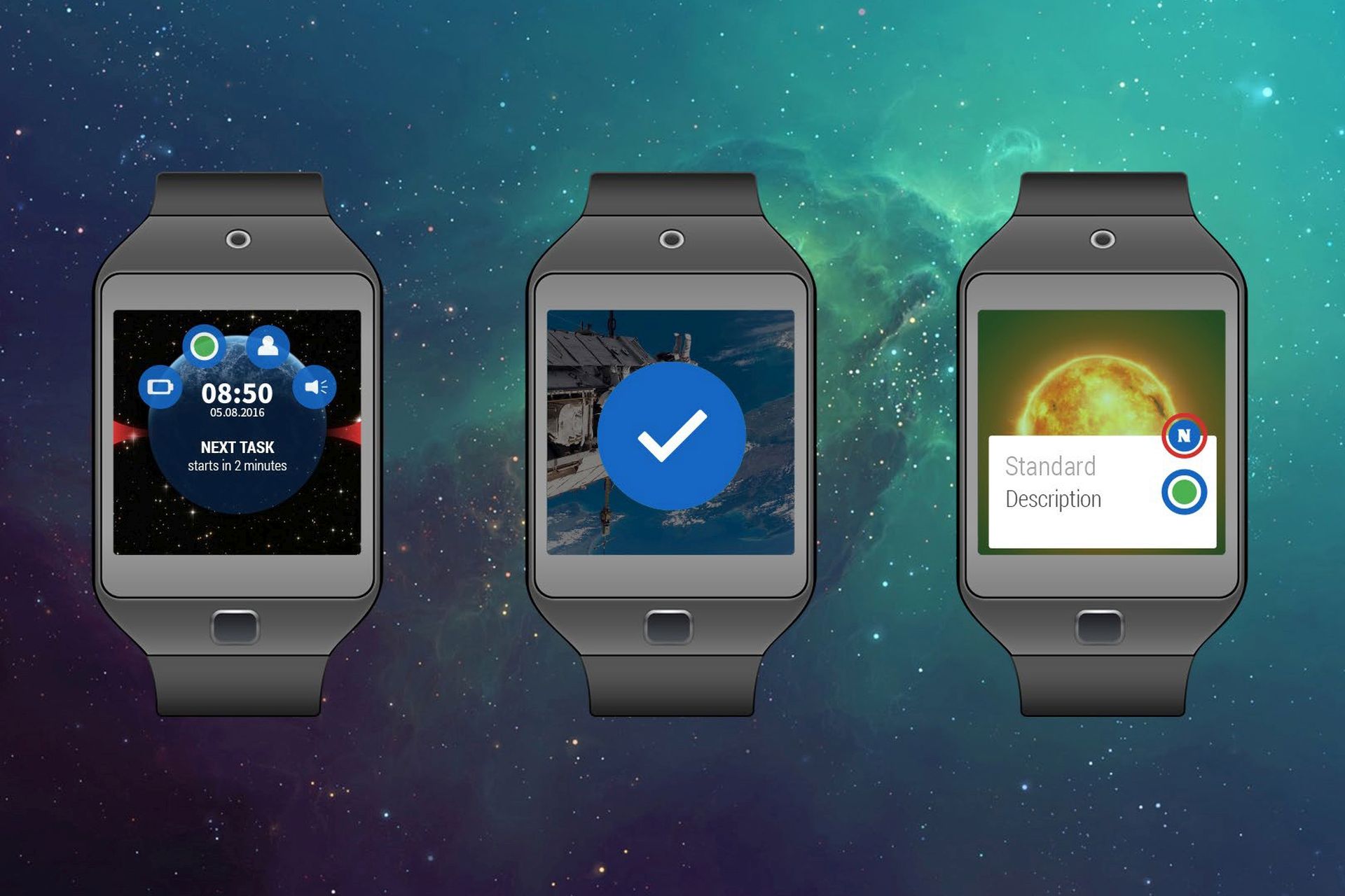 NASA android wear applikáció