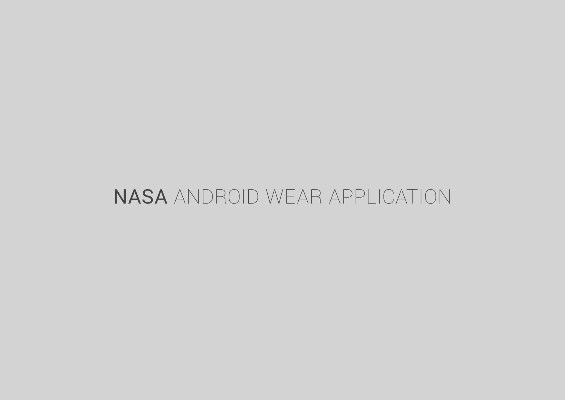 NASA android wear application title