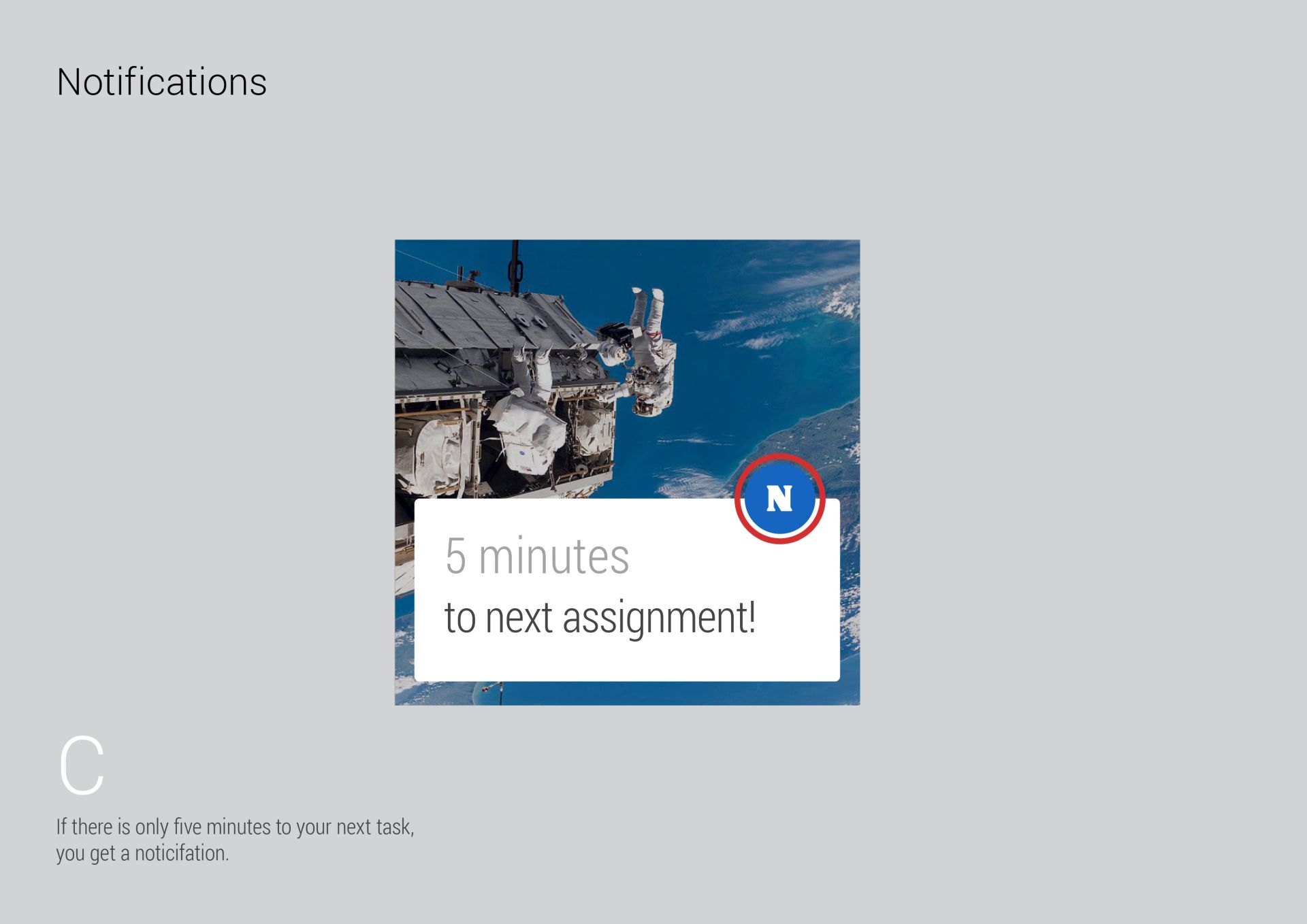 NASA android wear application assignment notification